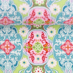 Baumwolle - Julia Ornamente kiwi grün